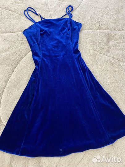 Платье велюровое