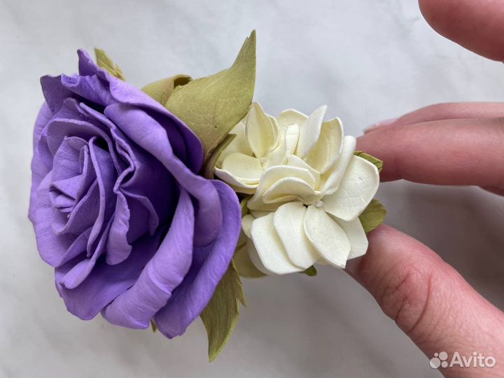 Заколка для волос ручная работа