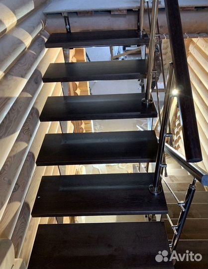 Изготовление лестниц из металлокаркаса межэтажная