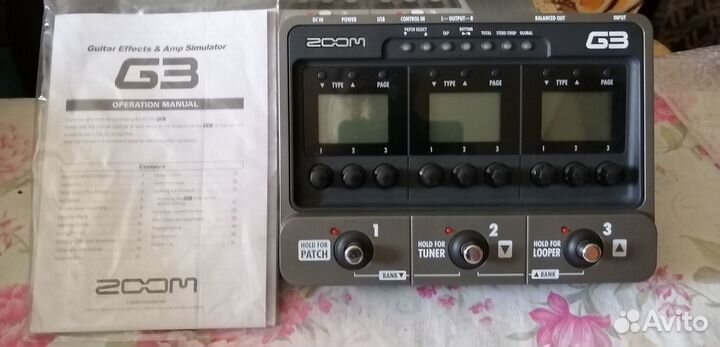 Гитарный процессор Zoom G3