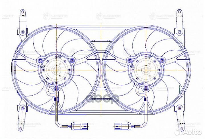 Вентилятор радиатора UAZ patriot (2 вент.с
