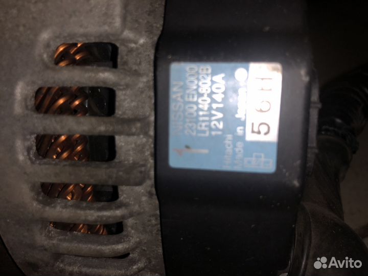 Генератор ниссан кашкай 2л 141л.с мр20де Япония