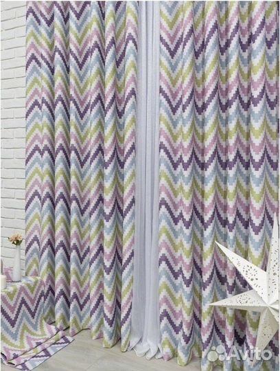 Шторы зигзаг