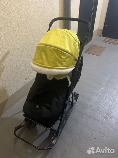 Санки коляска nika