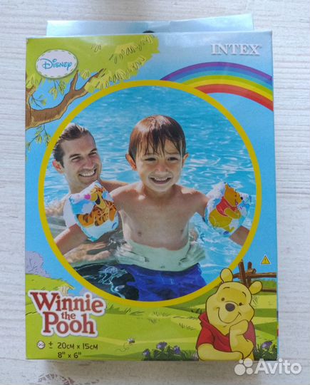 Нарукавники Intex с Винни-Пухом для 1-3 лет новые