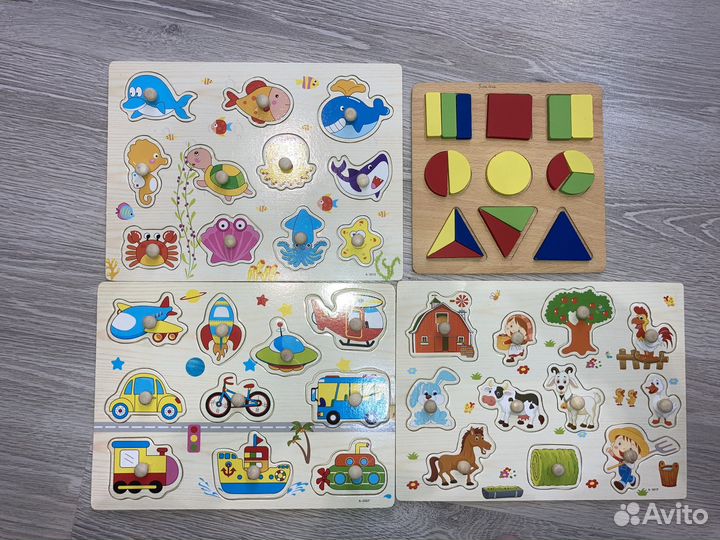 Пазлы детские деревянные