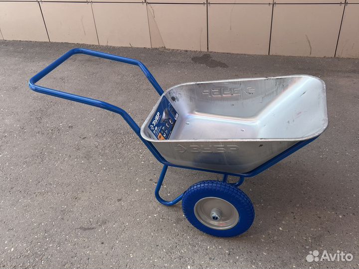 Тачка строительная двухколесная Зубр пт-500