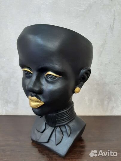 Кашпо Африканка, декор для дома