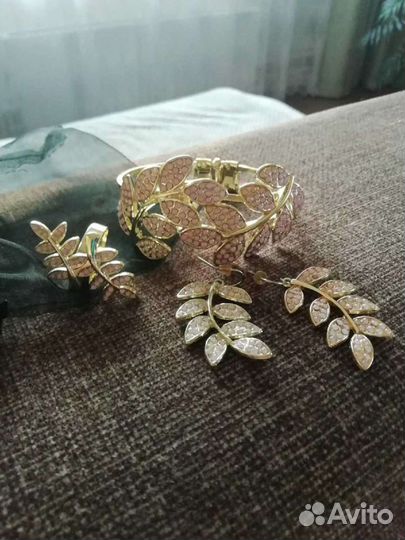 Браслет кольцо серьги
