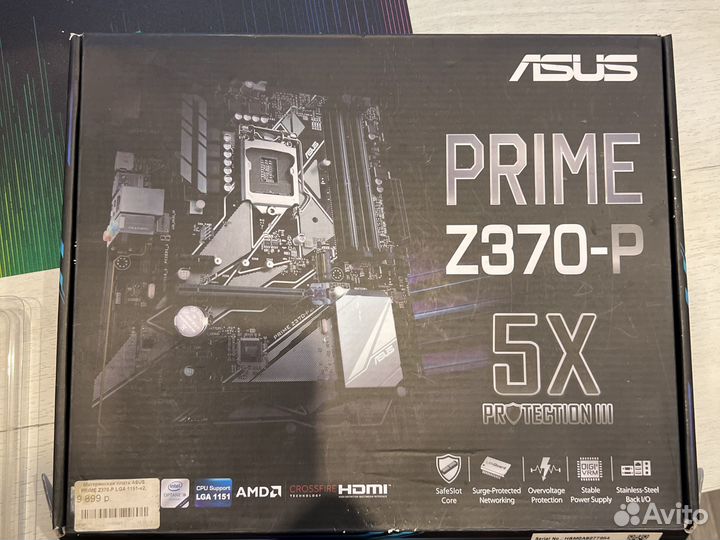 Материнская плата с процессором 8600к