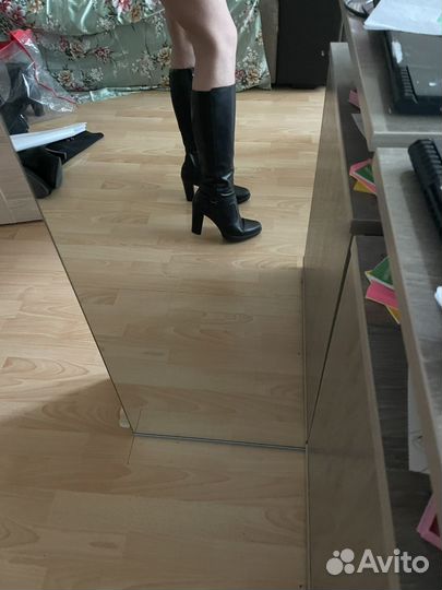 Осенние кожаные сапоги