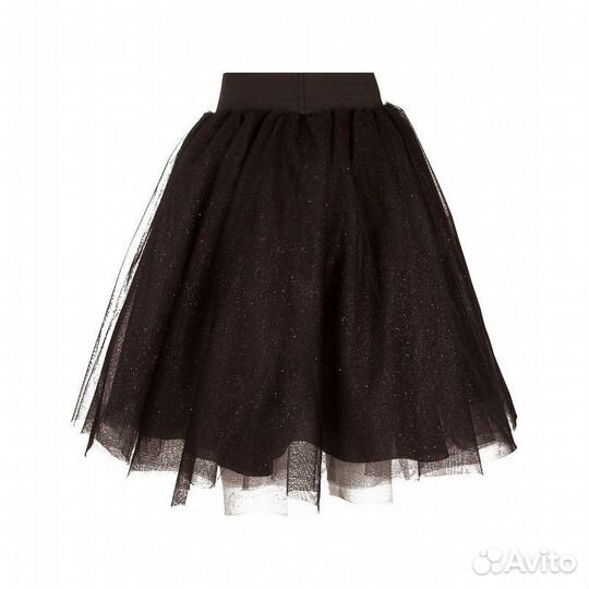 LoveMadeLove Юбка черная пышная с блеском