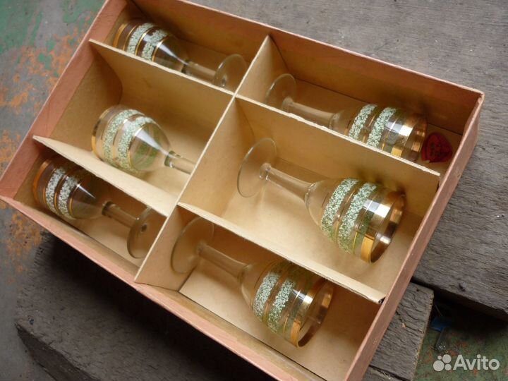 Чайники Дулево, набор стопок с напылением. бокалы