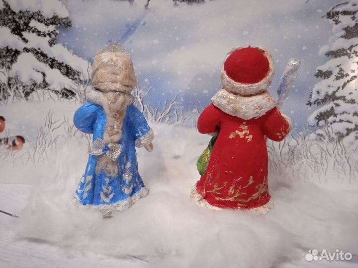 Ёлочная ватная игрушка 