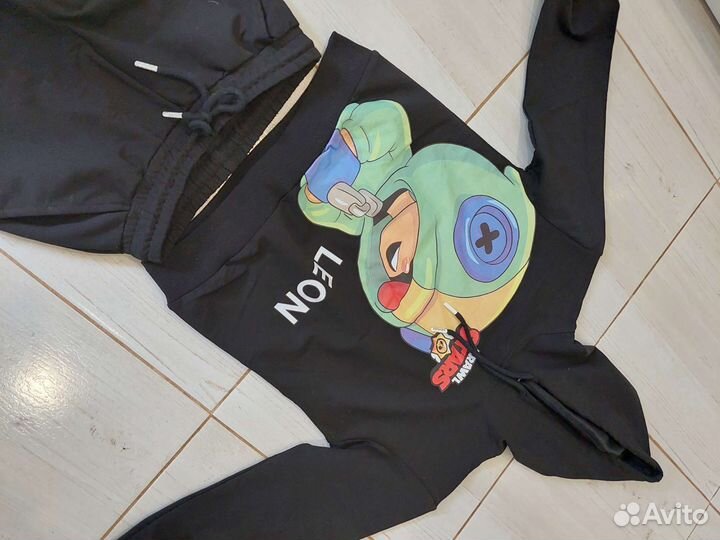 Костюм brawl stars leon новый