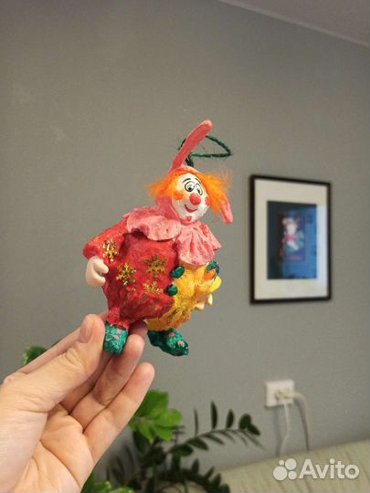 Ватная ёлочная игрушка