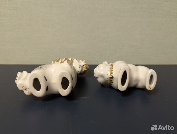 Фарфоровые статуэтки Животные Вербилки