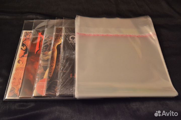 Пакеты внешние для LP винила, пластинок с клапаном