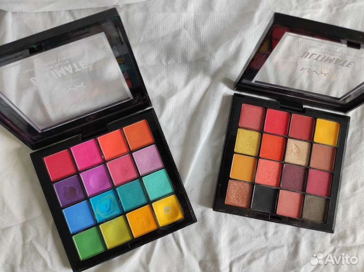 Палетки теней nyx и beauty glazed