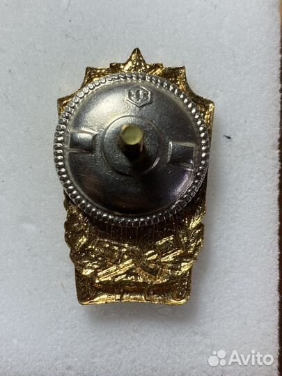 Знак тяжелый СССР отличник военного строительства