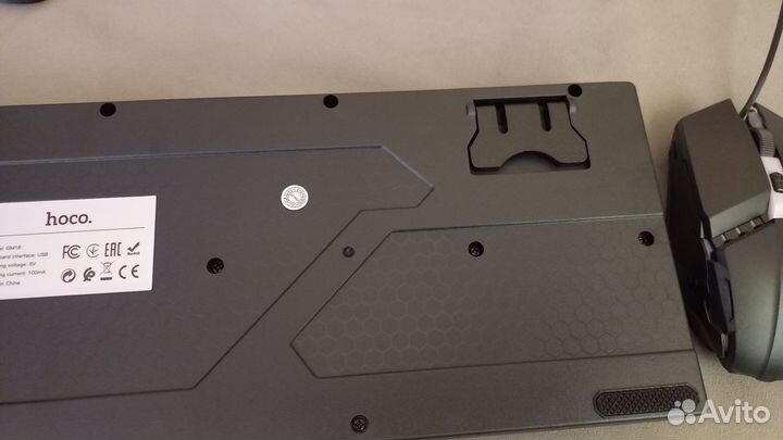 Клавиатура+ мышь проводные Hoco GM18, черный