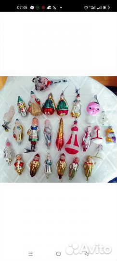 Елочные игрушки СССР советские