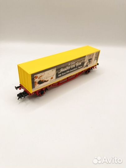 Вагон платформа с контейнером Piko 1:87 H0