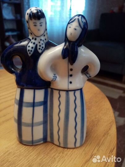 Статуэтка старая Гжель СССР