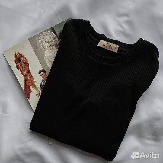 Лонгслив в рубчик Anne more