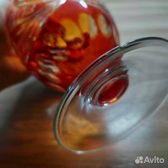 Винтажная посуда СССР из цветного стекла