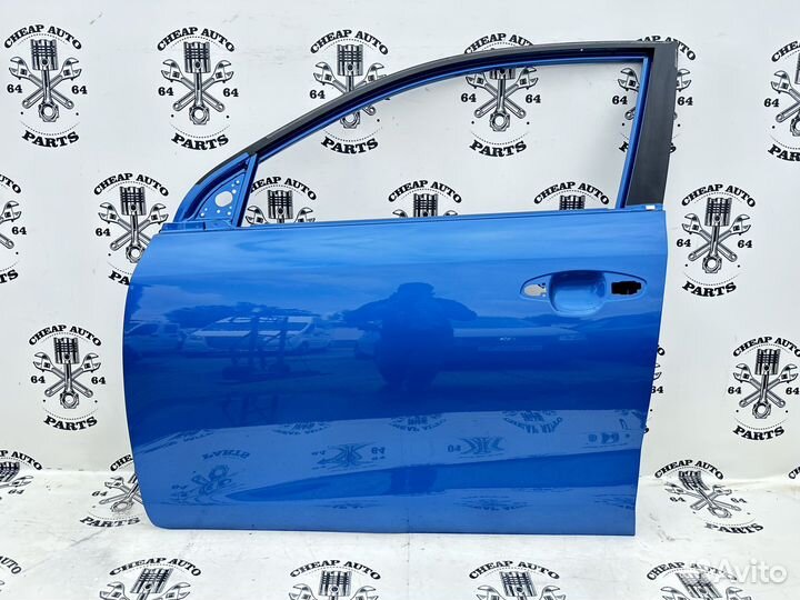 Синяя передняя левая дверь Kia Rio 4 Оригинал