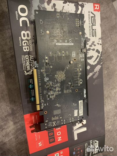 Видеокарта Asus rx 580 8gb