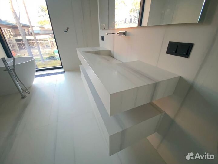 Раковина под камень из керамогранита