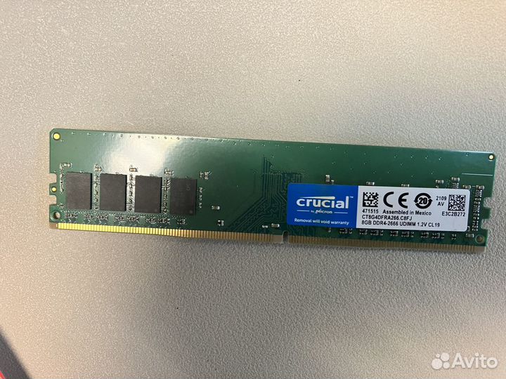 Оперативная память Сrucial ddr4 8gb