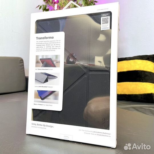 Чехол iPad 2019 - 2021 Uniq (карман для стилуса)