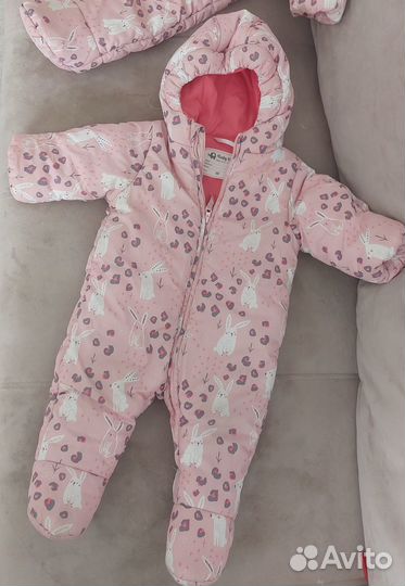 Комбинезон детский утепленный 2 шт р-р 68см., 80см