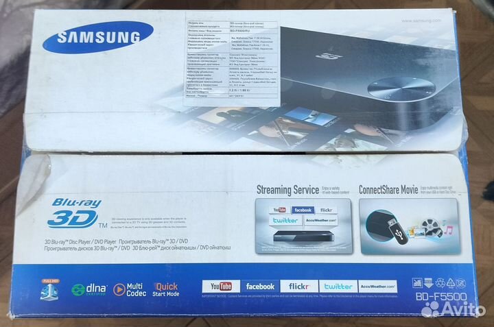 3D Blu-Ray плеер samsung BD-F5500