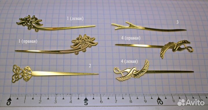 Бжд bjd 1/3 1/4 шпильки, гребни (филигрань)