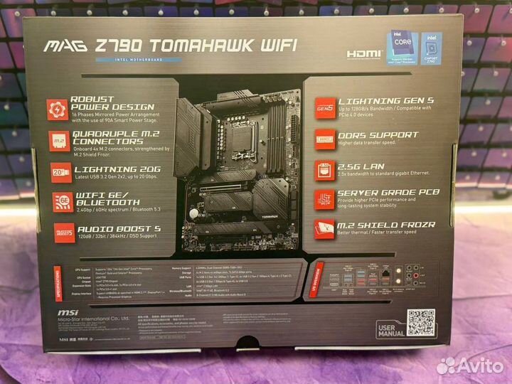Материнская плата z790 Msi Mag Tomahawk WiFi