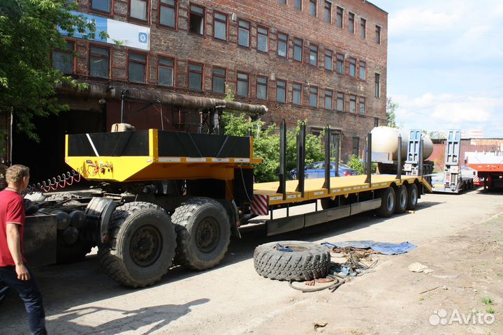 Полуприцеп трал (тяжеловоз) Авиком 98713-04 высокорамный раздвижной, 2023