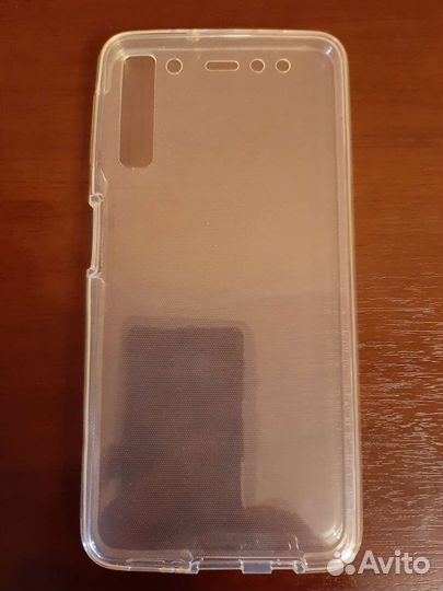 Чехол на samsung A7 2018 Двусторонний прозрачный