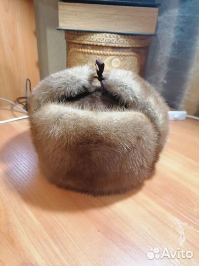 Норковая шапка мужская ушанка