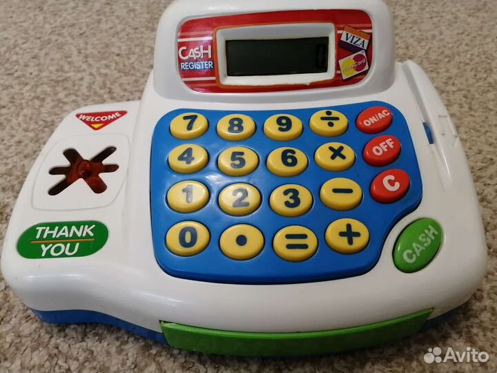 Игрушечная касса электронная