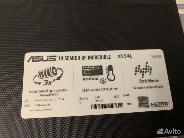 Asus x554L