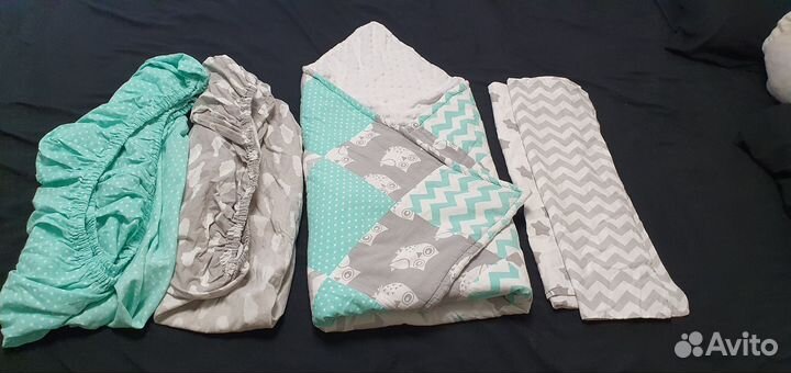 Бортики подушки в кроватку