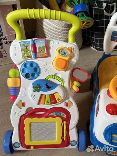 Развивающий автомобиль, бизиборд каталка