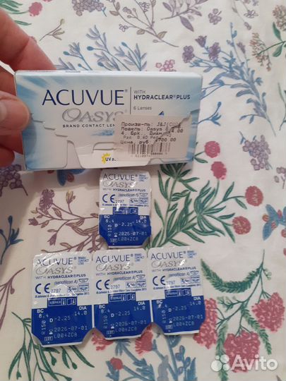 Контактные линзы acuvue oasys