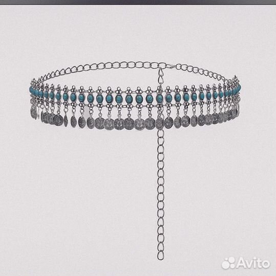 Колье пояс диадема бохо ремень вуаль цепь маска