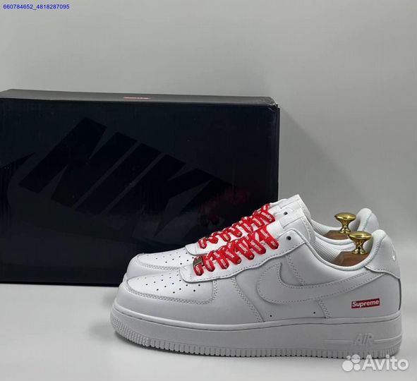 Кроссовки Nike Air Force 1 Low & Supreme (Арт.50855)