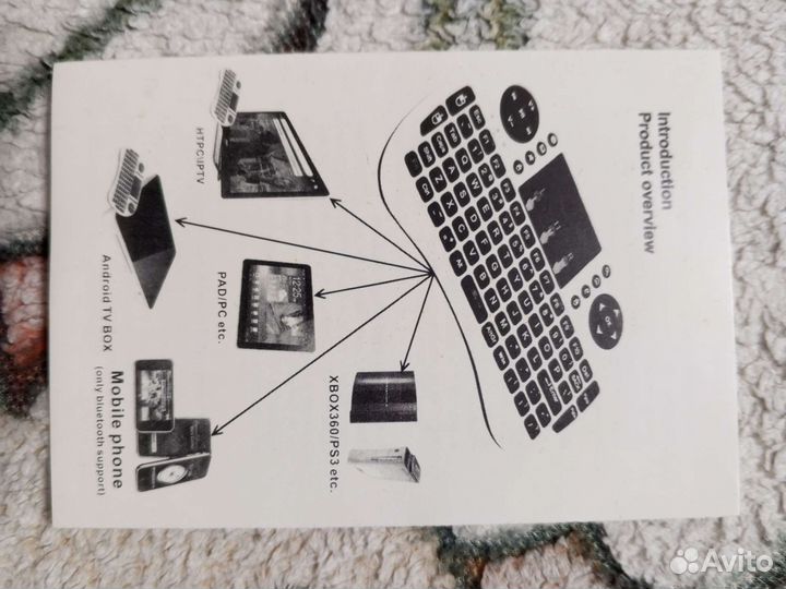 Мини клавиатура bluetooth/usb
